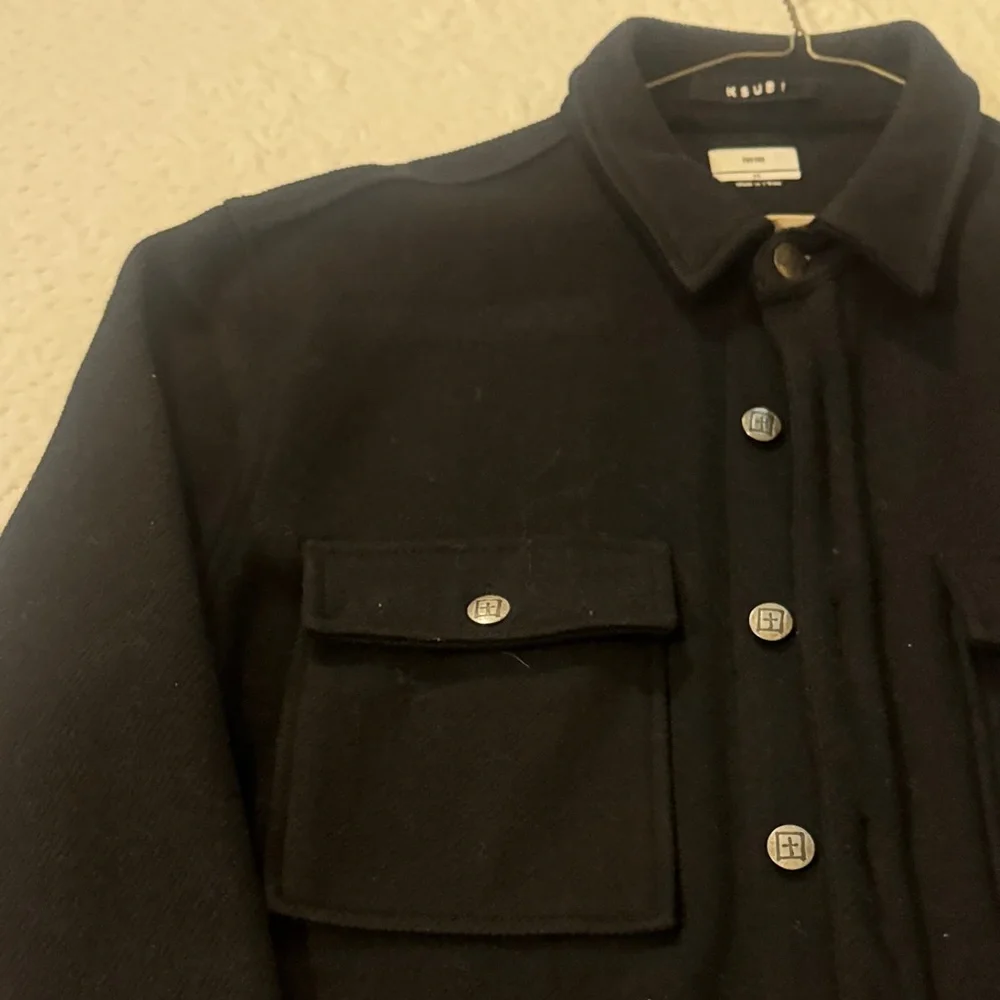 Ksubi Men's Dark Jacket with Button Details - Picture 3 of 8